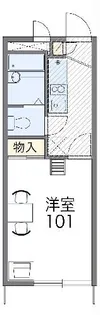 レオパレスエスペランサA【2階】の間取り