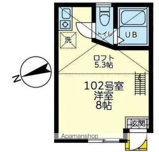 ユナイト追浜ローズウッド【1階】の間取り