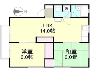 ロイヤルハイネス D【1階】の間取り
