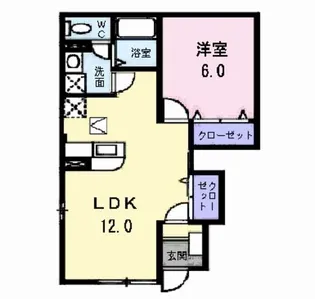 ヴィオラB【1階】の間取り