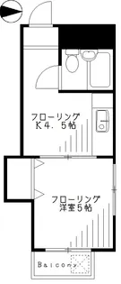 鈴木ハイム【3階】の間取り