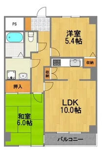 昭島コートエレガンスC【3階】の間取り