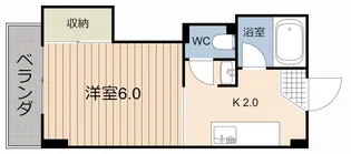 ホワイトコーポ【4階】の間取り