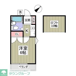 リバーハイツII【2階】の間取り