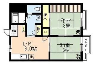 ドエル立石【1階】の間取り