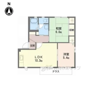 グリーンパレスISA1【1階】の間取り