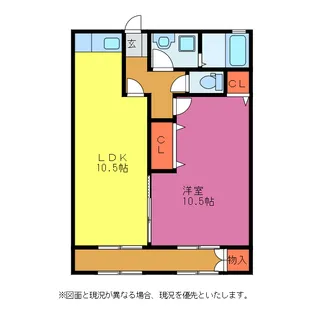 リバータウン大矢【1階】の間取り