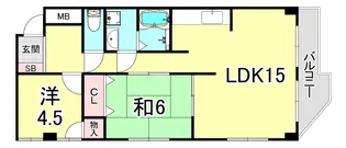 アクティ西明石【3階】の間取り