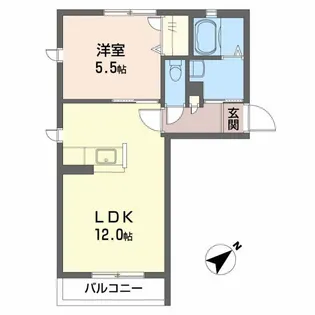 メロディハート B棟【2階】の間取り