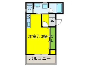 ランコントル北条【3階】の間取り