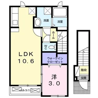 プラシ-ドS【2階】の間取り