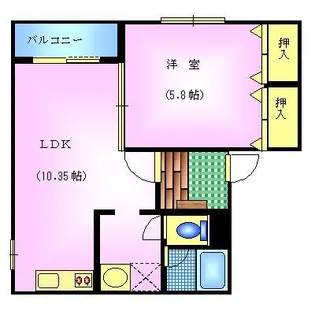 プロージェ佐野【2階】の間取り