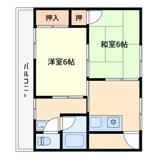 石才ハイツ【2階】の間取り