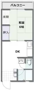 吉岡マンション【2階】の間取り