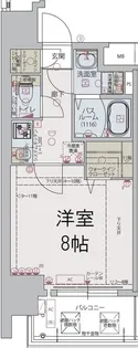 リンクス大阪城EASTレジデンス【4階】の間取り