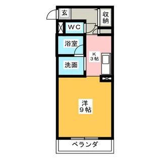 コーポバロン上浜【2階】の間取り