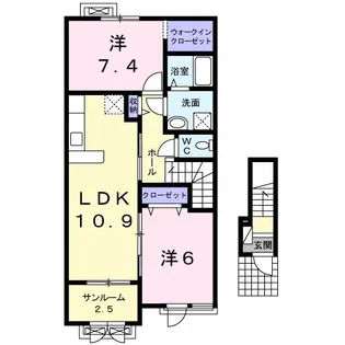 オーブ【2階】の間取り