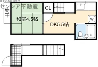 ウェルフェア蒲生.【1階】の間取り