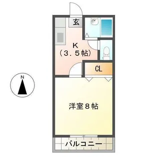 カーレジII【2階】の間取り