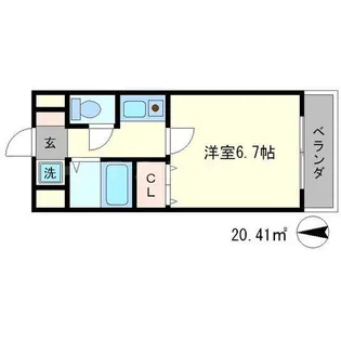 プレサンス京都二条城前【3階】の間取り