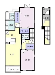 ビクトリーB【2階】の間取り