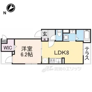 プラシード【1階】の間取り