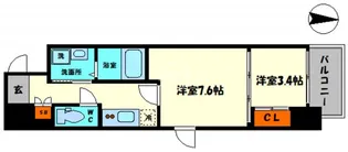 CAVANA本町【13階】の間取り