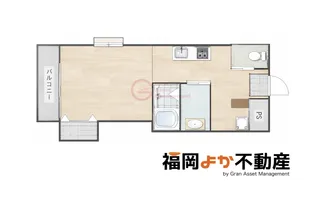 大濠グランドレジデンス【5階】の間取り