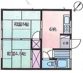 千代田コーポ【2階】の間取り