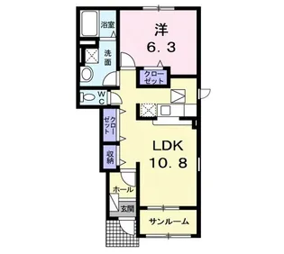 アヴァンセA【1階】の間取り