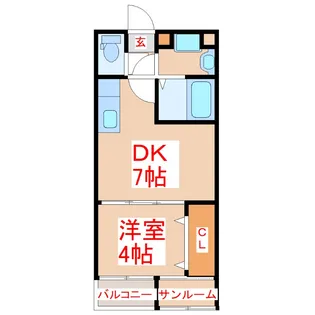 CLOUD9 3rd【1階】の間取り