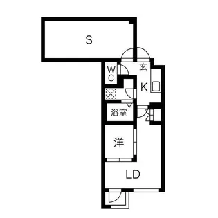 AZ代々木上原【1階】の間取り