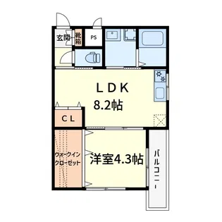THE RESIDENCE TAKATSUKI【3階】の間取り