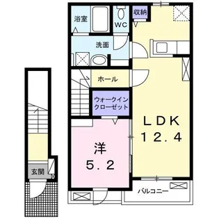 ミルトフィデールA【2階】の間取り