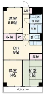 アフィニス原木【1階】の間取り
