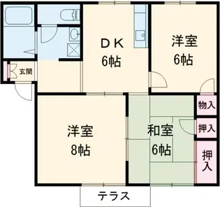 マノアールドゥ長山【2階】の間取り