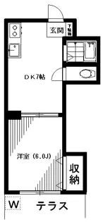 ハイツエミール【1階】の間取り