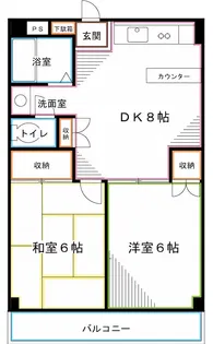 ベルハイツ恋ヶ窪【4階】の間取り