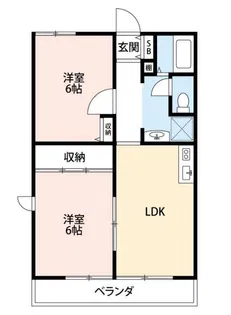 ハイツクレインVI【2階】の間取り