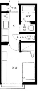 サザンハイツ湘南D【2階】の間取り