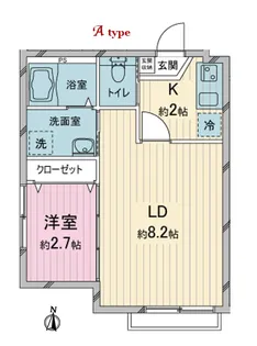 アート・フル本町Two【2階】の間取り