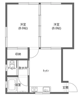 ブリス関屋【2階】の間取り