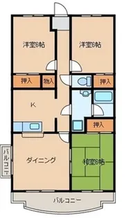 シャングリアマンション【3階】の間取り