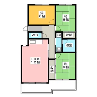 ヴィレッジカミアシ【3階】の間取り