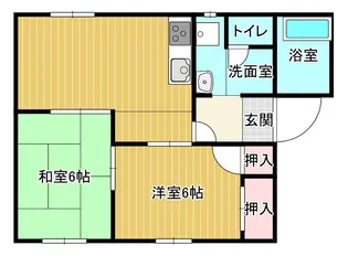 パレド築地【2階】の間取り