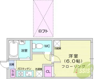 ロフティイーグル【2階】の間取り