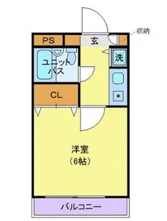ラカータ川越【3階】の間取り