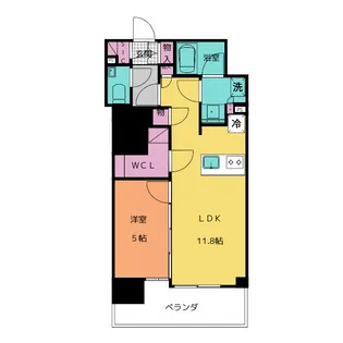 GRANPASEO名古屋伏見【8階】の間取り