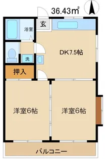 プチファミール【1階】の間取り