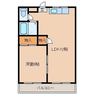 オレンジハイツ池田【1階】の間取り